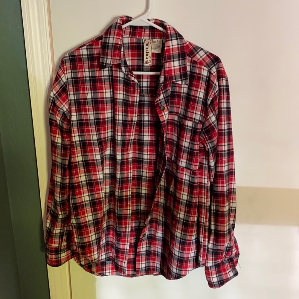 Mimi Chica Plaid Button Up